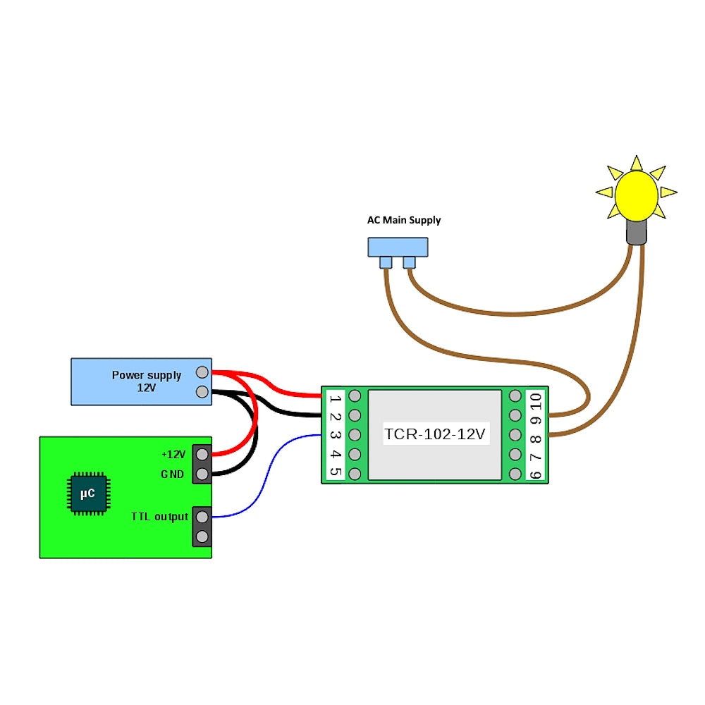 2-kanals 12V TTL-relé